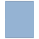 8.375" x 5.375" Pastel Blue Rectangular Sheet Labels