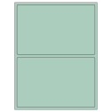 8.375" x 5.375" Pastel Green Rectangular Sheet Labels