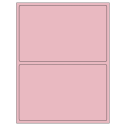 8.375" x 5.375" Pastel Pink Rectangular Sheet Labels