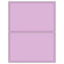 8.375" x 5.375" Pastel Purple Rectangular Sheet Labels