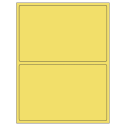 8.375" x 5.375" Pastel Yellow Rectangular Sheet Labels