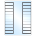 2.625" x 1" White Premium High Gloss Rectangular Sheet Labels