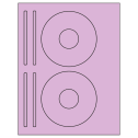 4.625" x 4.625" Pastel Purple Sheet Labels