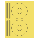 4.625" x 4.625" Pastel Yellow Sheet Labels