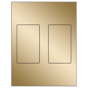 3" x 5" Gold Foil Rectangular Sheet Labels