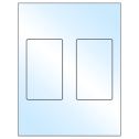 3" x 5" White Premium High Gloss Rectangular Sheet Labels