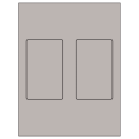 3" x 5" Gray Rectangular Sheet Labels