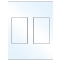 3" x 5" White Mid Gloss Rectangular Sheet Labels
