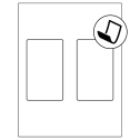 3" x 5" Blockout Rectangular Sheet Labels