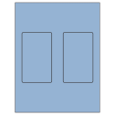 3" x 5" Pastel Blue Rectangular Sheet Labels