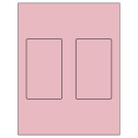 3" x 5" Pastel Pink Rectangular Sheet Labels