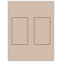 3" x 5" Pastel Tan Rectangular Sheet Labels