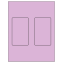 3" x 5" Pastel Purple Rectangular Sheet Labels