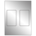 3" x 5" Silver Foil Rectangular Sheet Labels