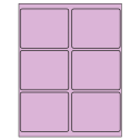 4" x 3.25" Pastel Purple Rectangular Sheet Labels