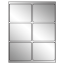4" x 3.25" Silver Foil Rectangular Sheet Labels