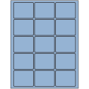2.5" x 2" Pastel Blue Rectangular Sheet Labels
