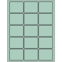 2.5" x 2" Pastel Green Rectangular Sheet Labels