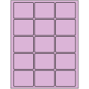 2.5" x 2" Pastel Purple Rectangular Sheet Labels