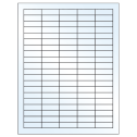 1.5" x 0.5" Crystal Clear Rectangular Sheet Labels