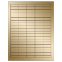 1.5" x 0.5" Gold Foil Rectangular Sheet Labels