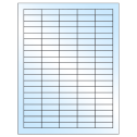 1.5" x 0.5" White Premium High Gloss Rectangular Sheet Labels