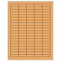1.5" x 0.5" Pastel Orange Rectangular Sheet Labels