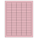 1.5" x 0.5" Pastel Pink Rectangular Sheet Labels