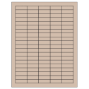 1.5" x 0.5" Pastel Tan Rectangular Sheet Labels