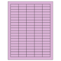1.5" x 0.5" Pastel Purple Rectangular Sheet Labels