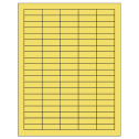 1.5" x 0.5" Pastel Yellow Rectangular Sheet Labels