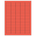 1.5" x 0.5" Red Rectangular Sheet Labels