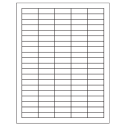 1.5" x 0.5" White Rectangular Sheet Labels