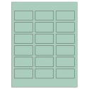 2.375" x 1.25" Pastel Green Rectangular Sheet Labels