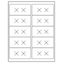 4" x 2" White Rectangular Sheet Labels