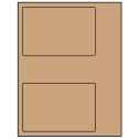 6" x 4" Brown Kraft Rectangular Sheet Labels