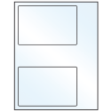6" x 4" Crystal Clear Rectangular Sheet Labels