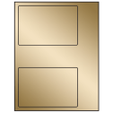 6" x 4" Gold Foil Rectangular Sheet Labels