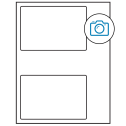 6" x 4" Photo Gloss Rectangular Sheet Labels