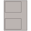 6" x 4" Gray Rectangular Sheet Labels