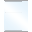 6" x 4" White Mid Gloss Rectangular Sheet Labels