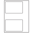 6" x 4" White Rectangular Sheet Labels