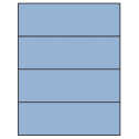 8.5" x 2.75" Pastel Blue Rectangular Sheet Labels