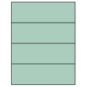 8.5" x 2.75" Pastel Green Rectangular Sheet Labels