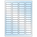 1.75" x 0.666" White Premium High Gloss Rectangular Sheet Labels
