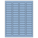 1.75" x 0.666" Pastel Blue Rectangular Sheet Labels