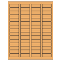 1.75" x 0.666" Pastel Orange Rectangular Sheet Labels