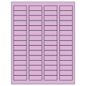 1.75" x 0.666" Pastel Purple Rectangular Sheet Labels