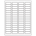 1.75" x 0.666" White Vinyl Drum Rectangular Sheet Labels