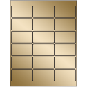 2.75" x 1.5" Gold Foil Rectangular Sheet Labels